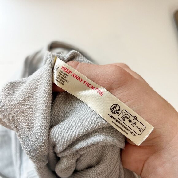 Anthropologie Daily Practice Landing Jumpsuit Gray Pockets V-Neck - Size Large - Picture 7 of 9